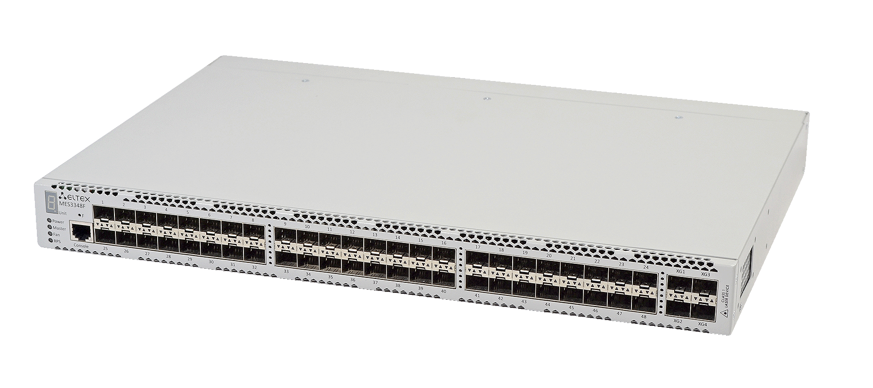 Ethernet-коммутатор MES3348F, 48x1G SFP + 4x10G SFP+, L3, dual PSU