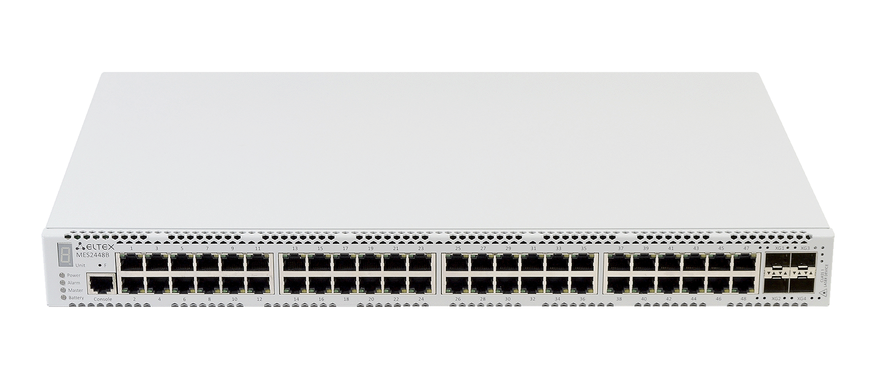 Ethernet-коммутатор MES2448, 48x1G RJ45 + 4x10G SFP+, L3, 48V DC